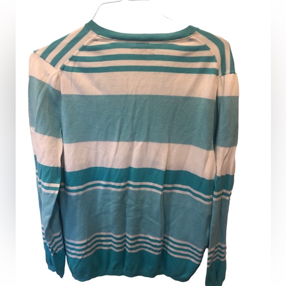Tommy Hilfiger Women’s blue and white stripe v-neck 48” hips and waist xxl - Picture 5 of 7